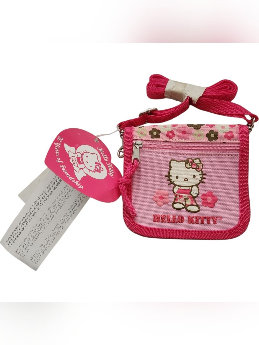 Vintage 2004 Hello Kitty  Mini Crossbody Wallet Purse Y2K NWT